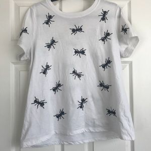 Sequined ant print top